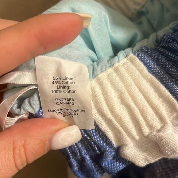 ✨J Crew Blue-White Check Sidewalk Mini Sz 8 Skirt Ruffle✨ - Picture 9 of 9